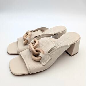 Pedro Garcia Umita Slide Sandal Women's Ivory Petitgrain Size US8.5 EU38.5